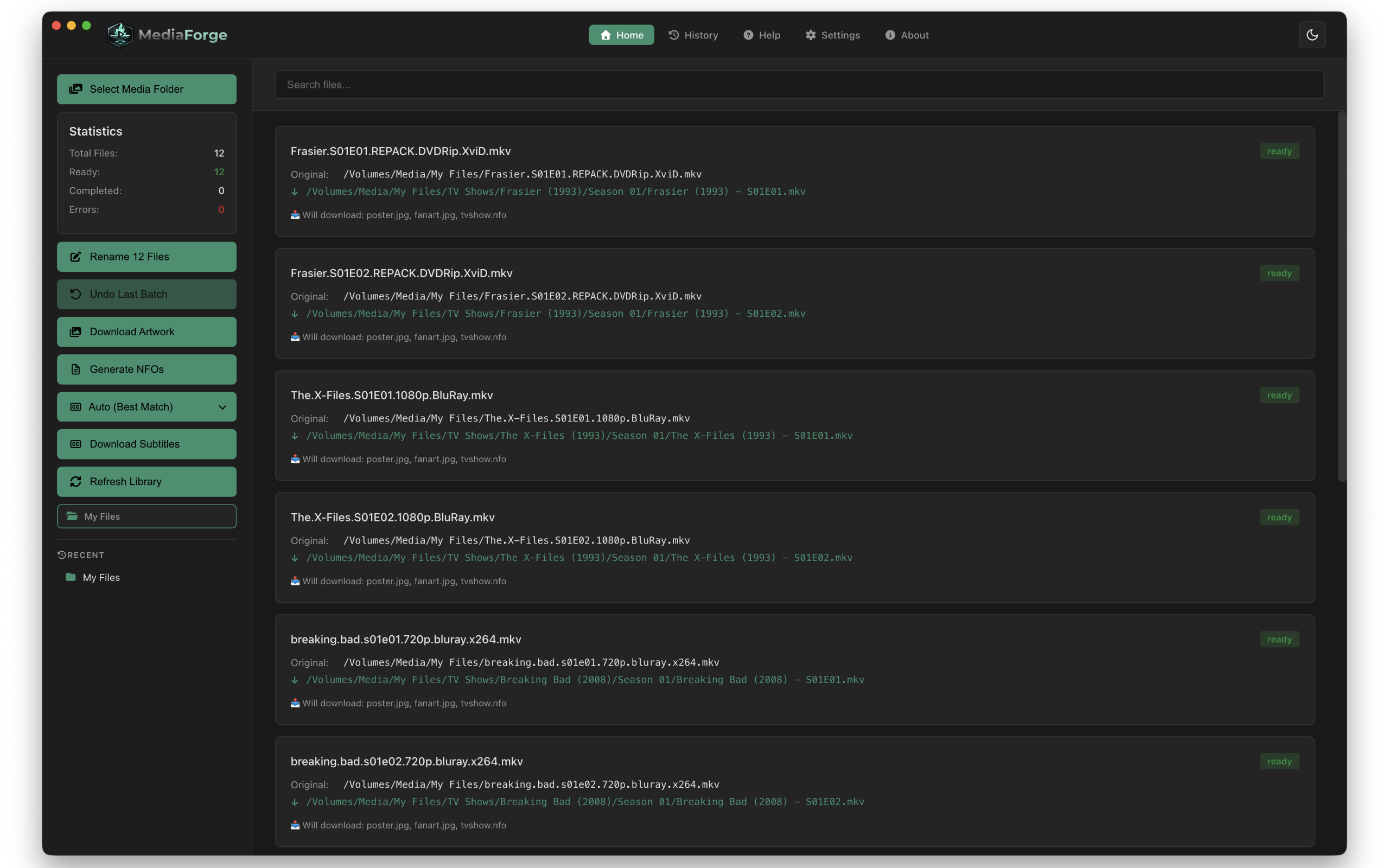 Media Forge screenshot